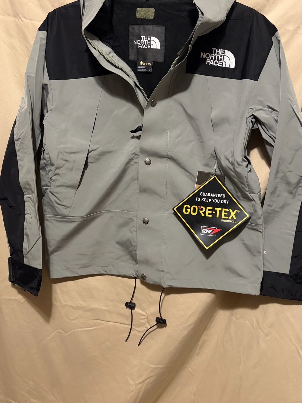 The North Face Gray and Black GORE-TEX Raincoat